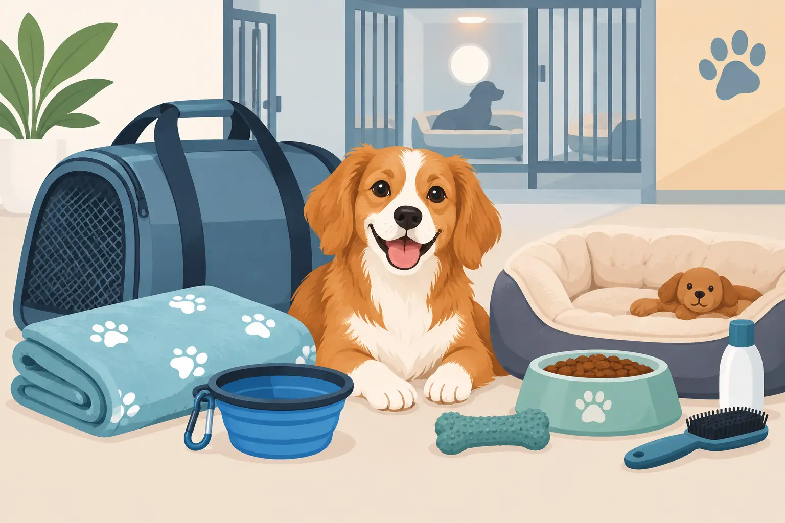 Qué llevar a hotel canino para que tu peque esté bien